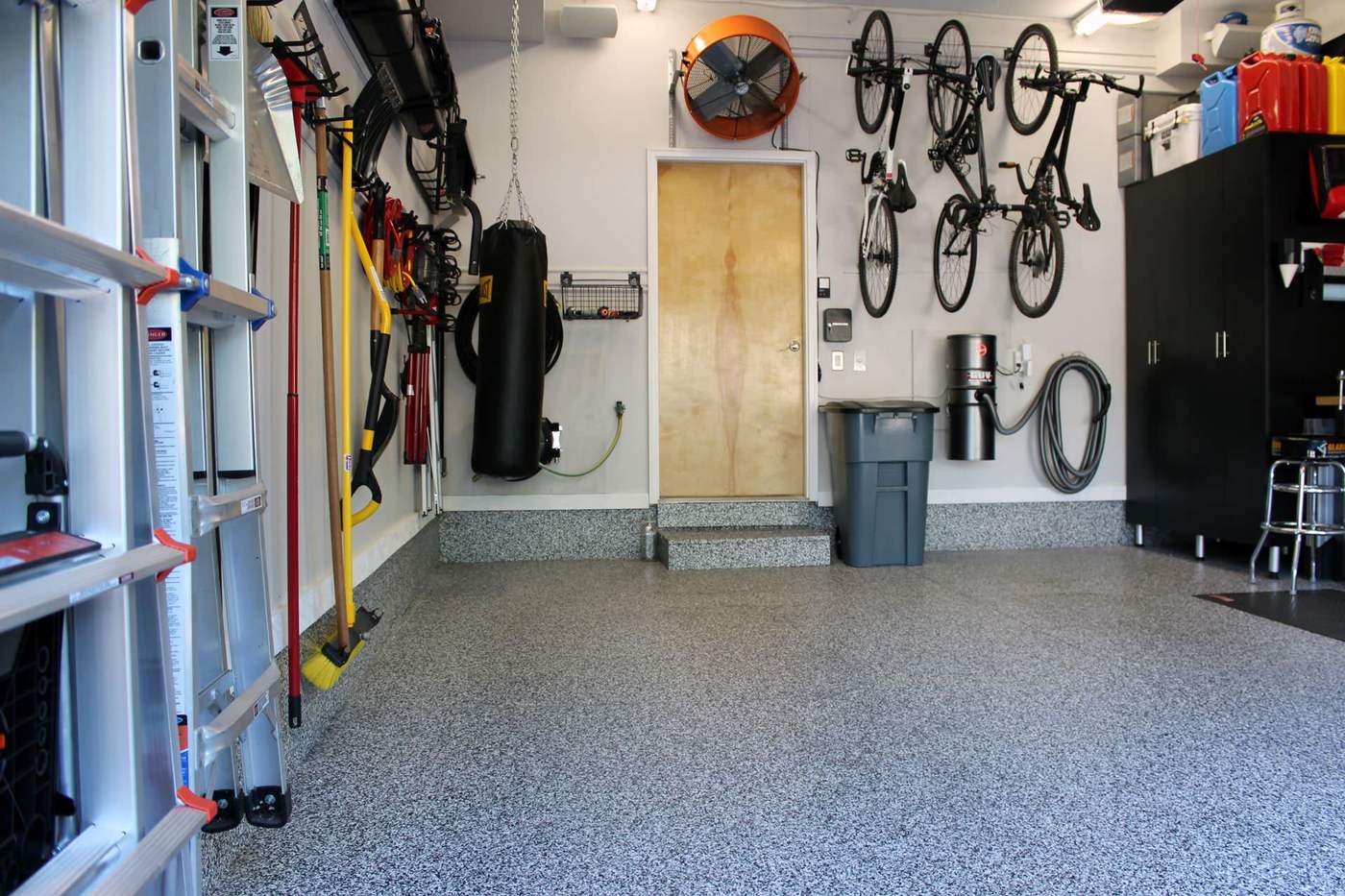 Epoxy floor coating installed in Weston, MA